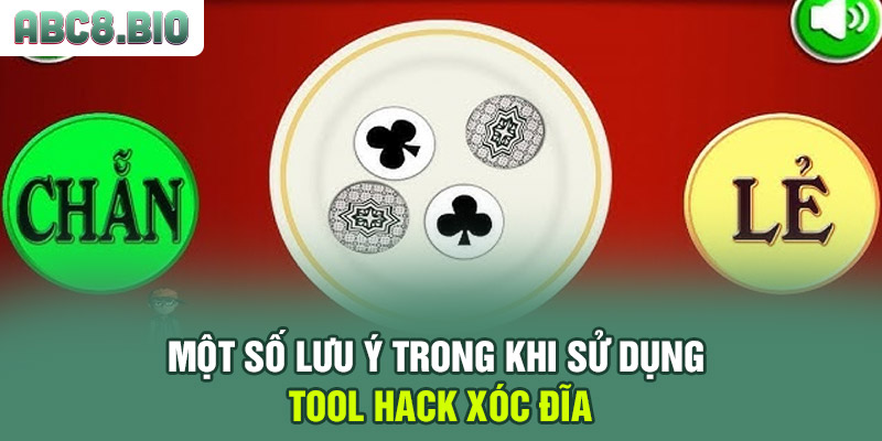 Một số lưu ý trong khi sử dụng tool hack xóc đĩa
